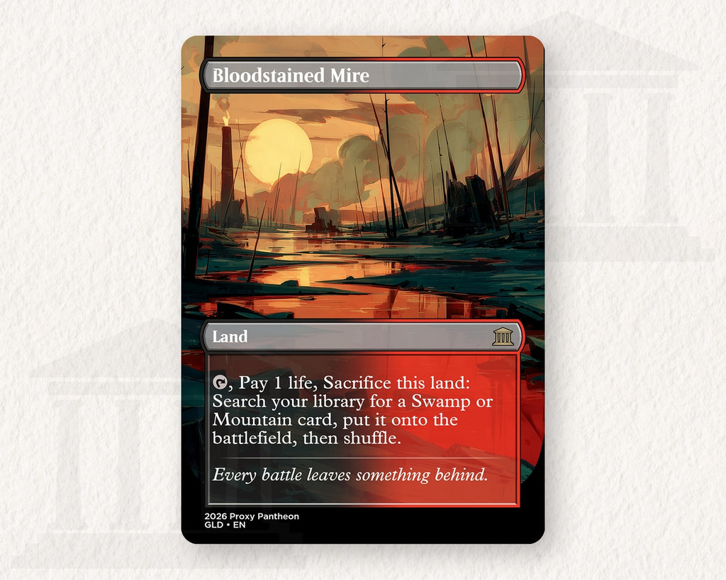 Bloodstained Mire | Proxy Card | Fetch Land