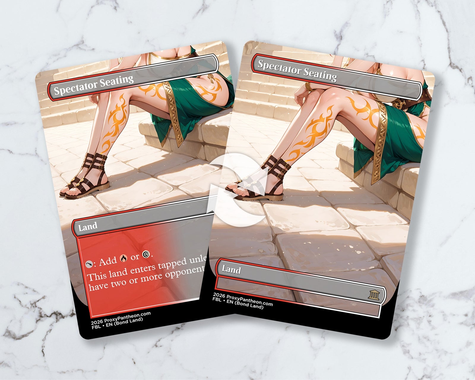 Reversible Battlebond Land (Bundle Set) | Proxy Cards (LUX)