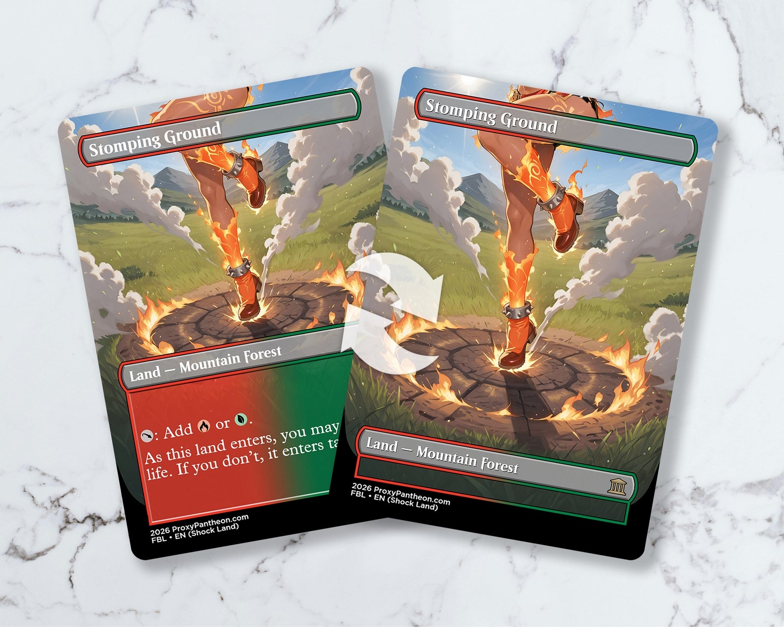 Reversible Shock Land (Bundle Set) | Proxy Cards (LUX)