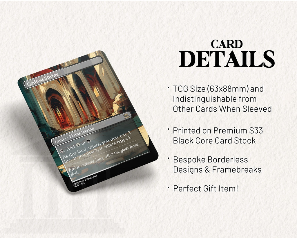 Godless Shrine | Proxy Card | Shock Land