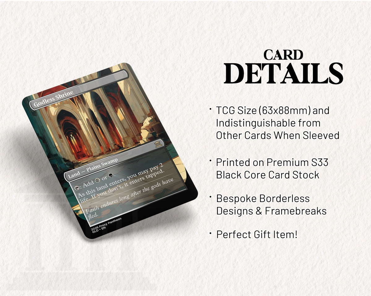 Godless Shrine | Proxy Card | Shock Land