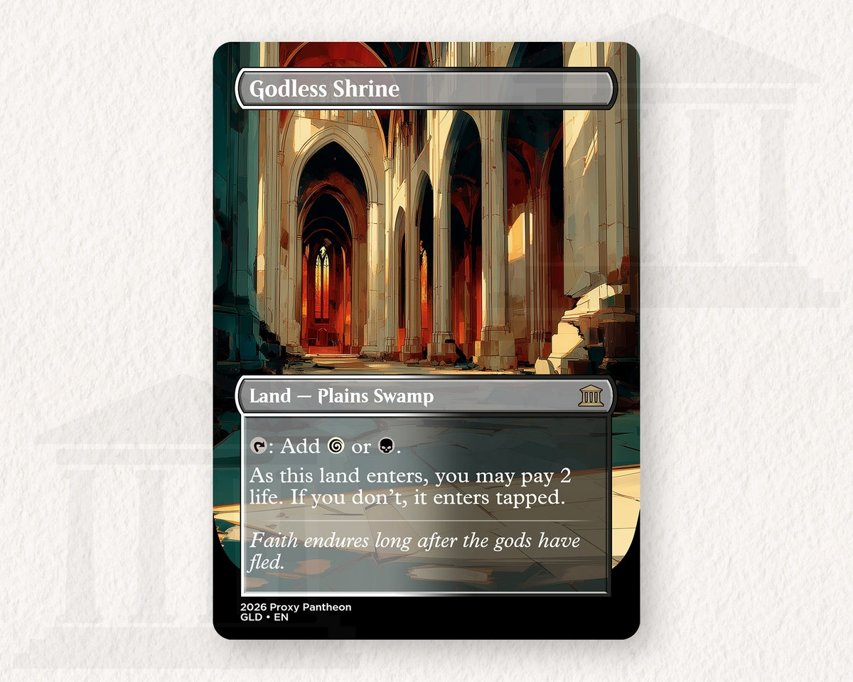 Godless Shrine | Proxy Card | Shock Land