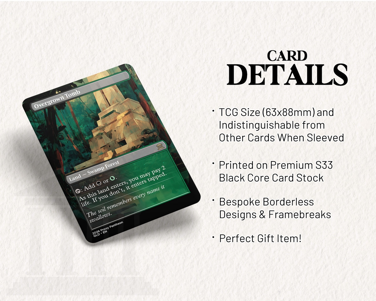 Overgrown Tomb | Proxy Card | Shock Land