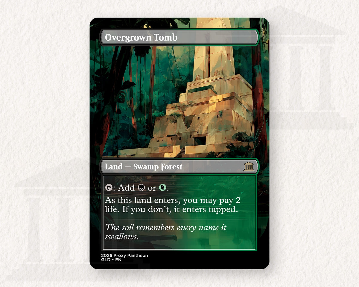 Overgrown Tomb | Proxy Card | Shock Land