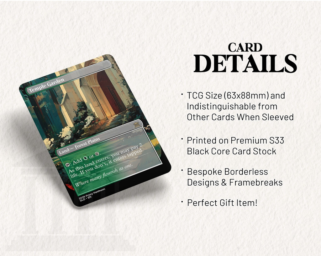 Temple Garden | Proxy Card | Shock Land
