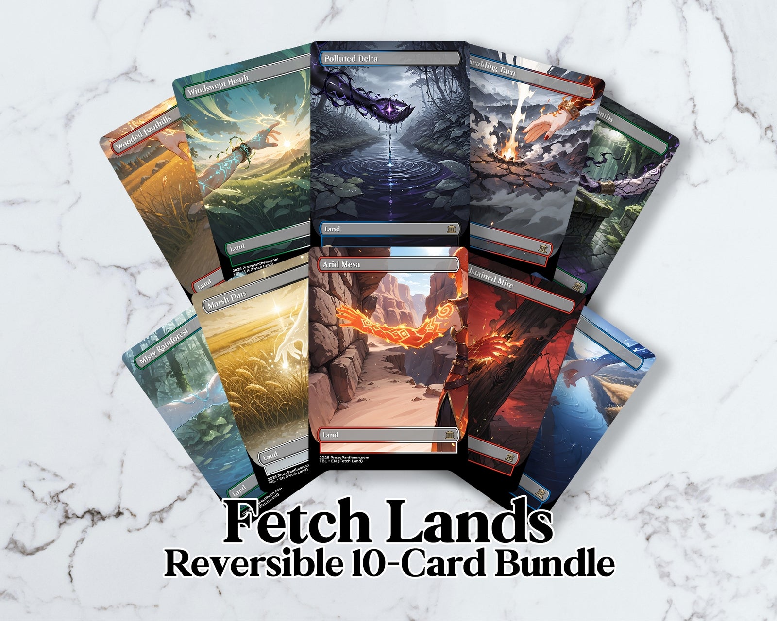 Reversible Fetch Land (Bundle Set) | Proxy Cards (LUX)