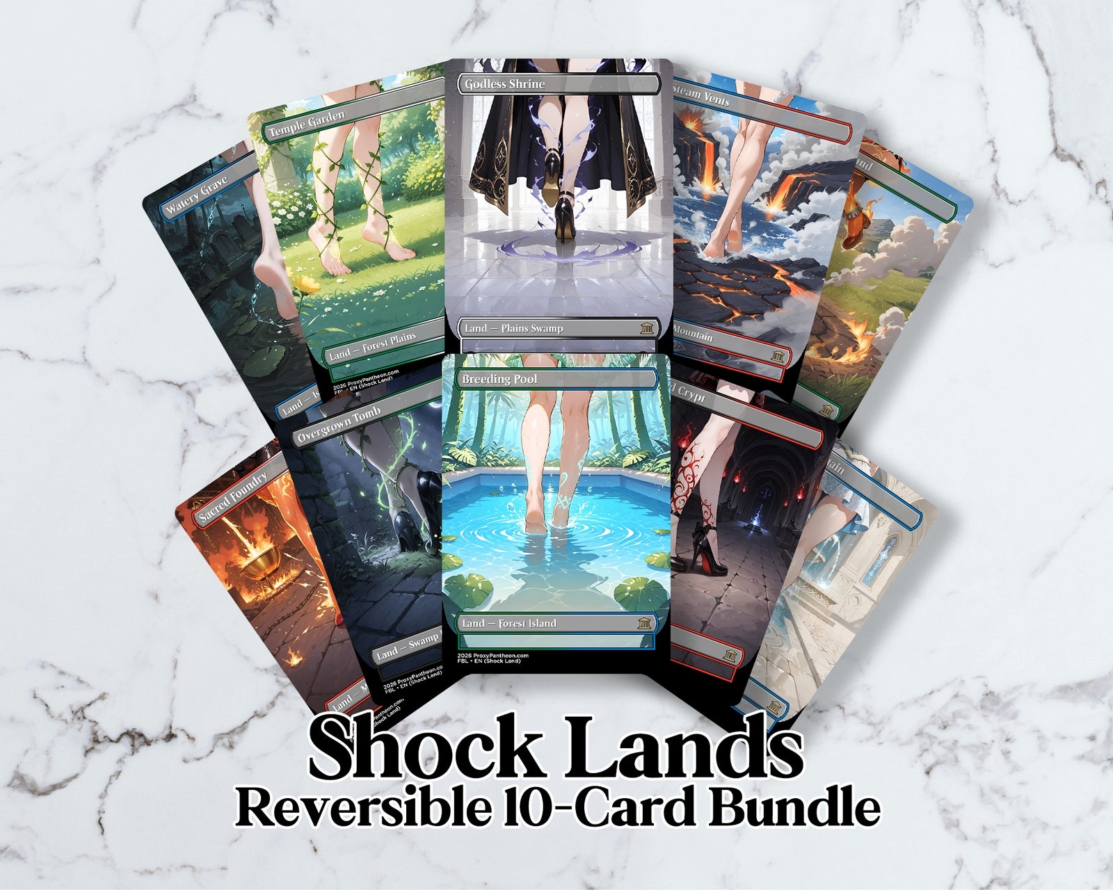 Reversible Shock Land (Bundle Set) | Proxy Cards (LUX)