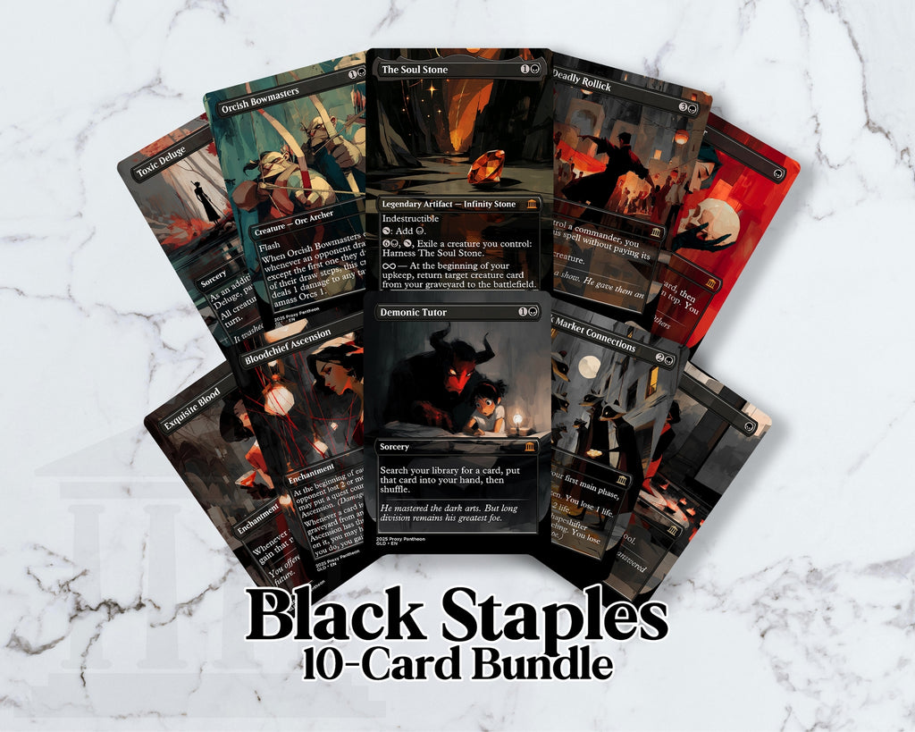 Black Staples (Bundle Set) | Proxy Cards