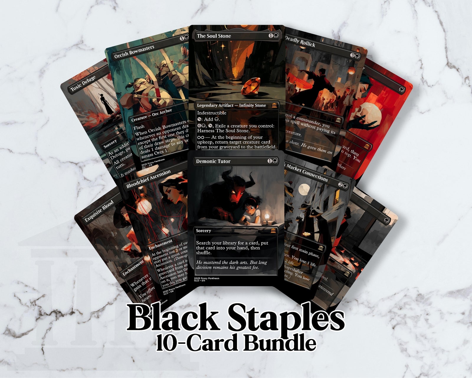 Black Staples (Bundle Set) | Proxy Cards