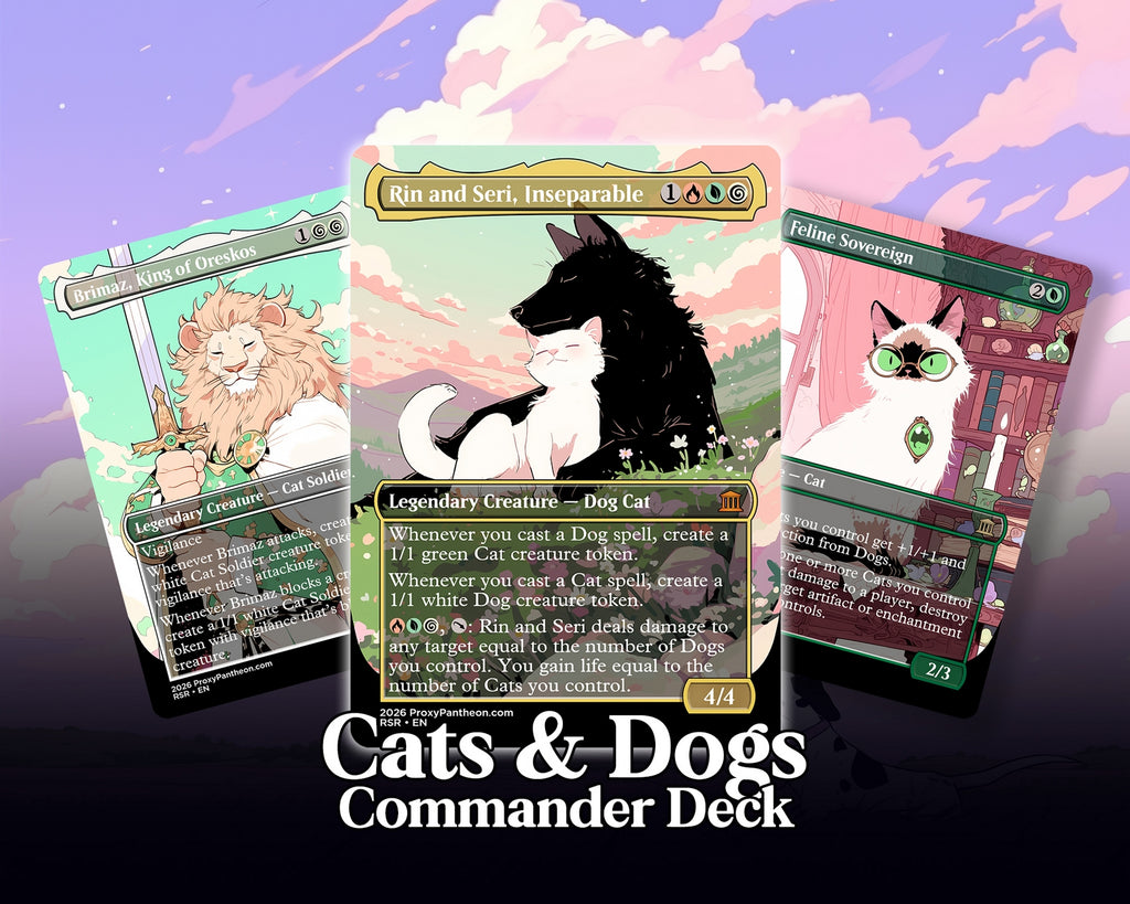 Cat & Dog Typal Commander Proxy Deck
