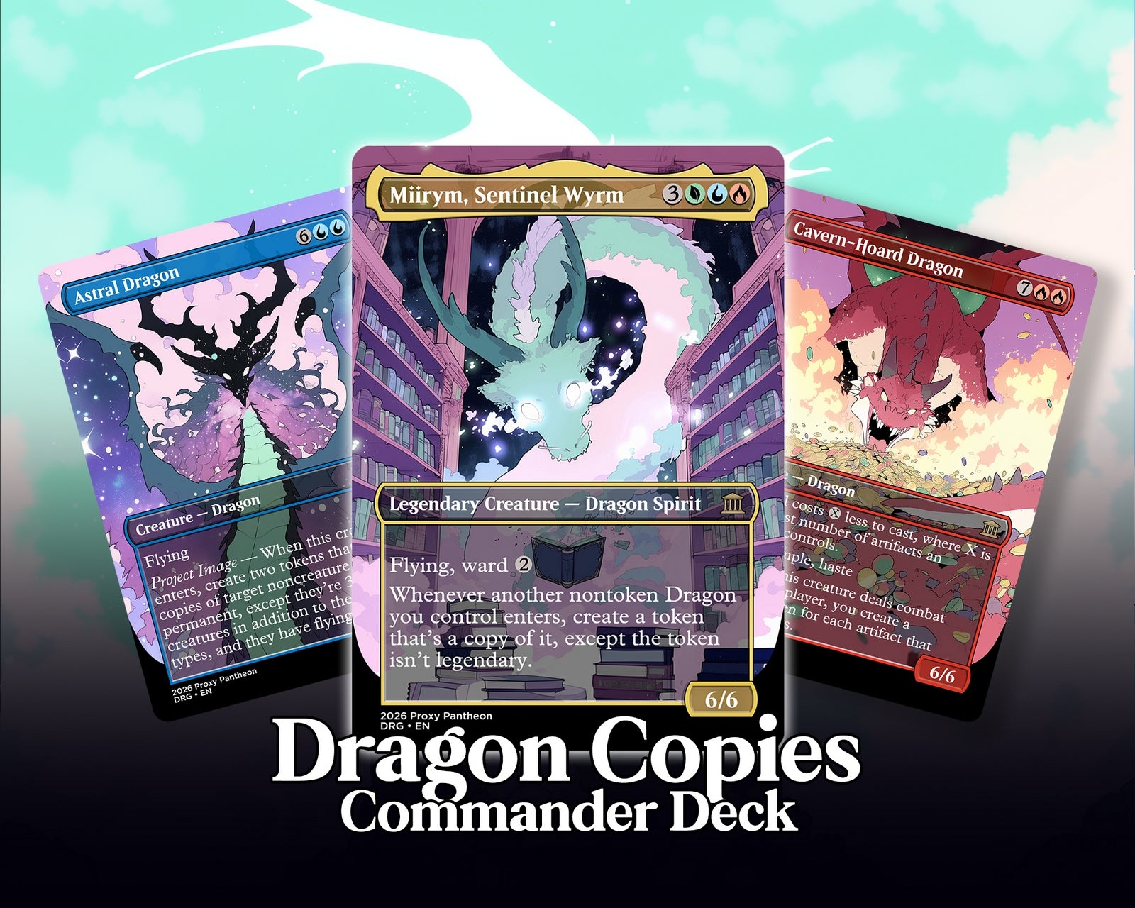 mtg commander deck proxy Dragon Typal Commander Proxy Deck – Proxy Pantheon