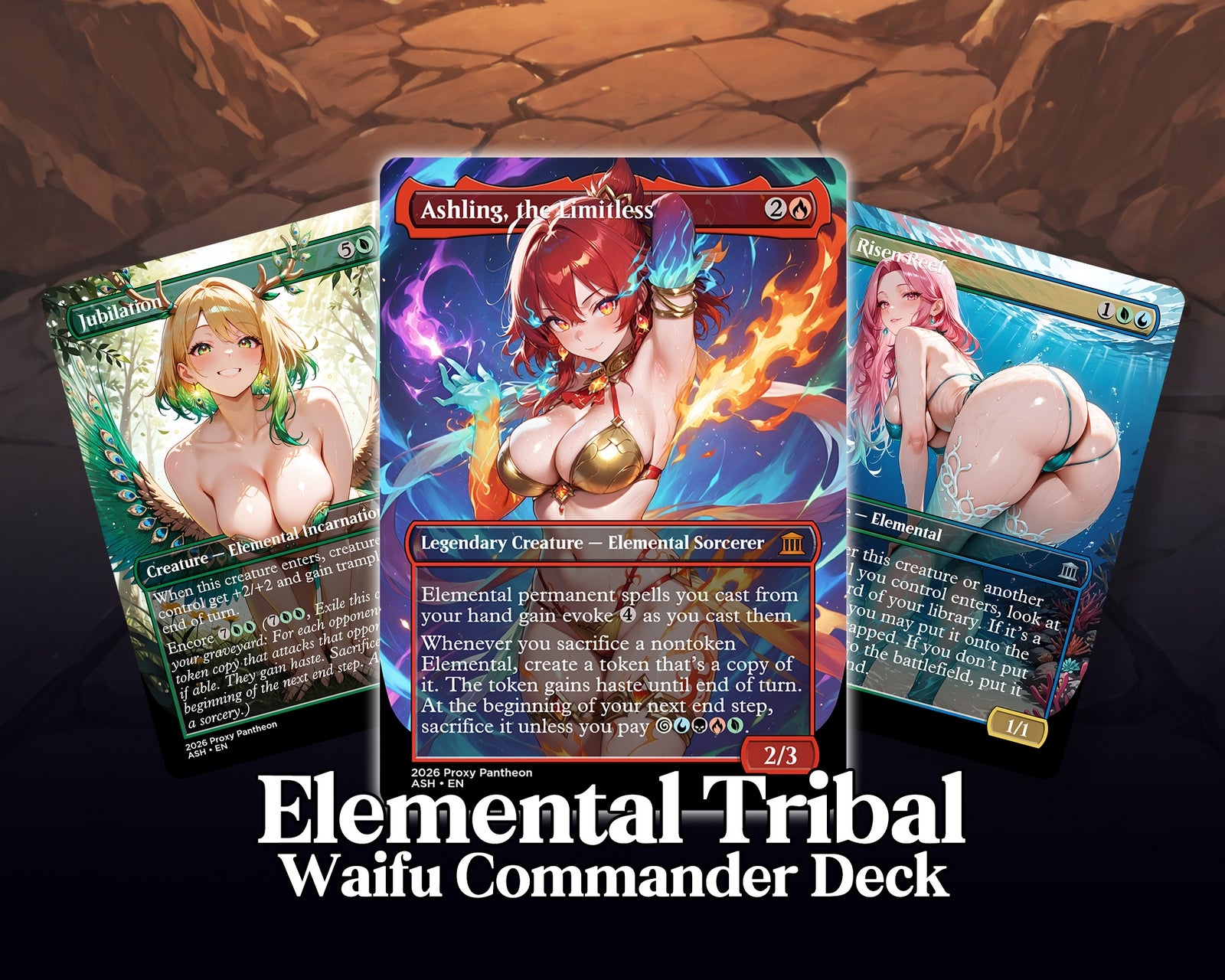 Elemental Typal Commander Waifu Proxy Deck