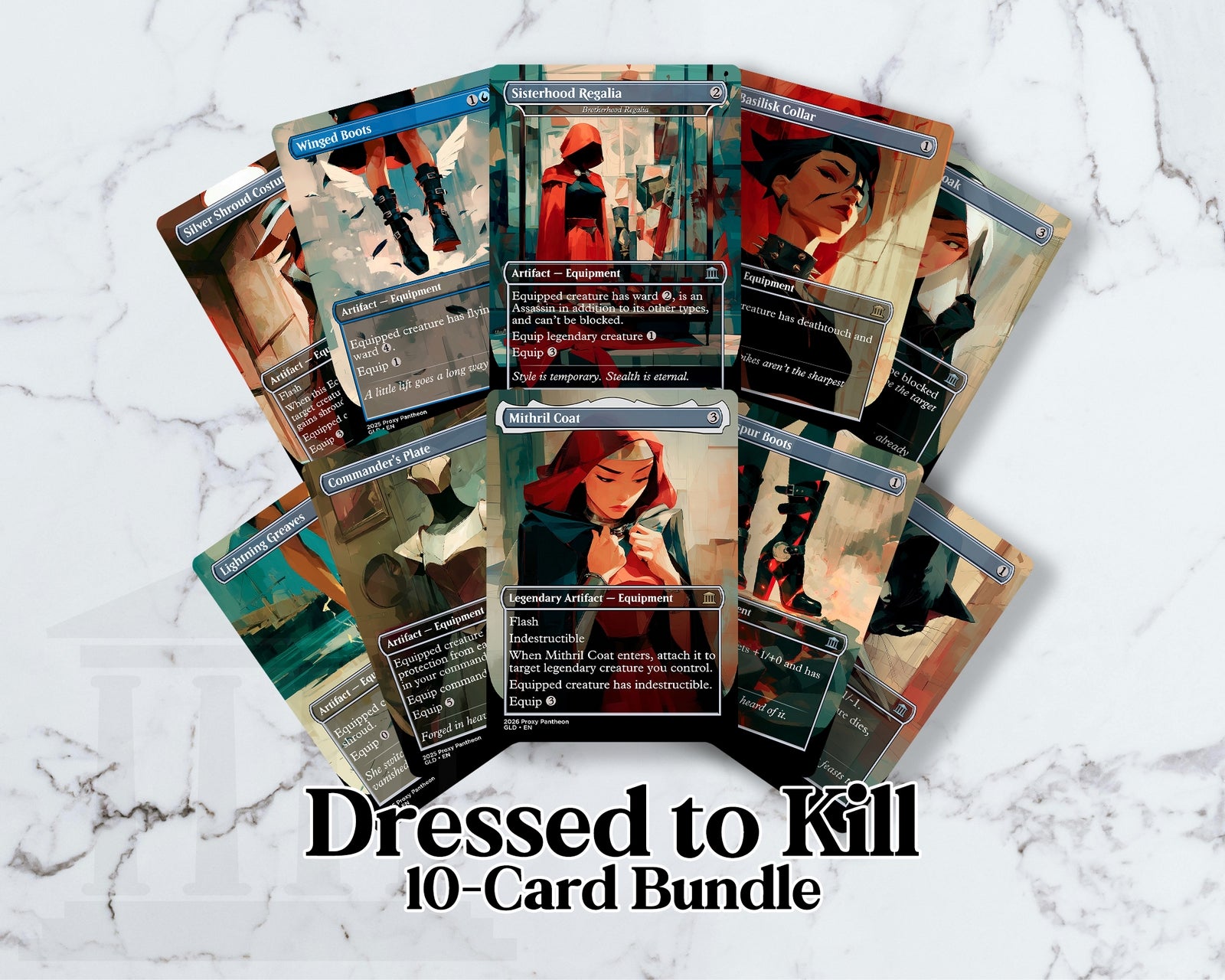 Dressed to Kill (Equipment Bundle) | Proxy Cards