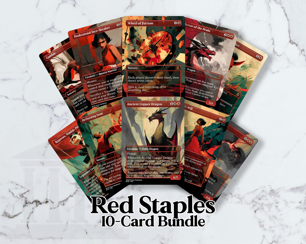 Red Staples (Bundle Set) | Proxy Cards