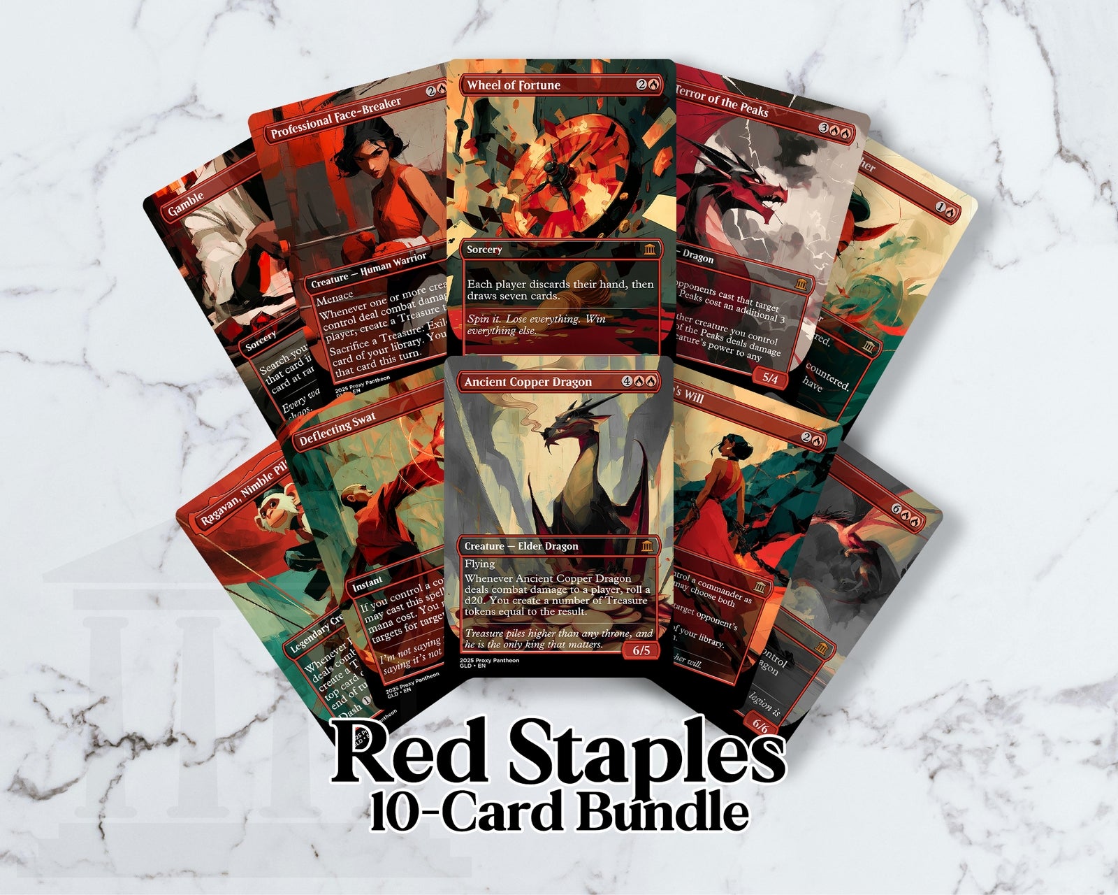 Red Staples (Bundle Set) | Proxy Cards