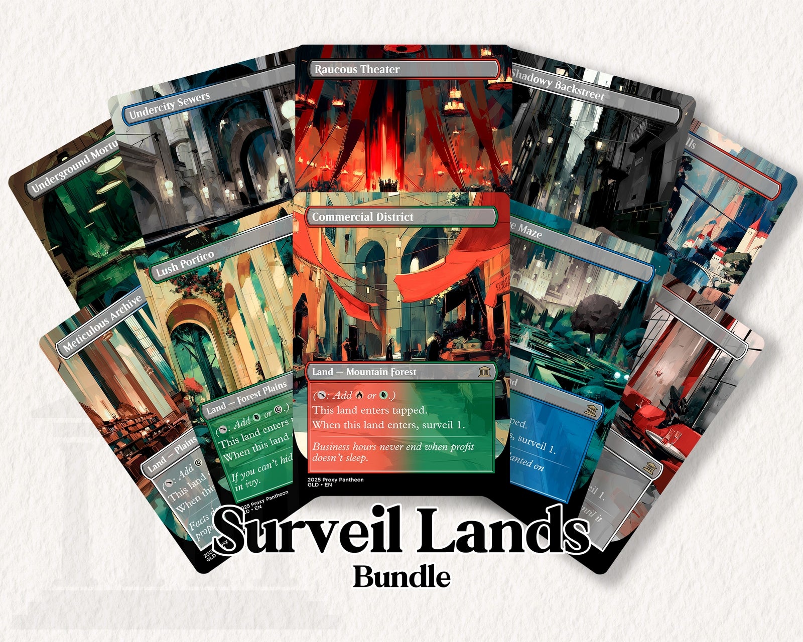 Surveil Land (Bundle Set) | Proxy Cards