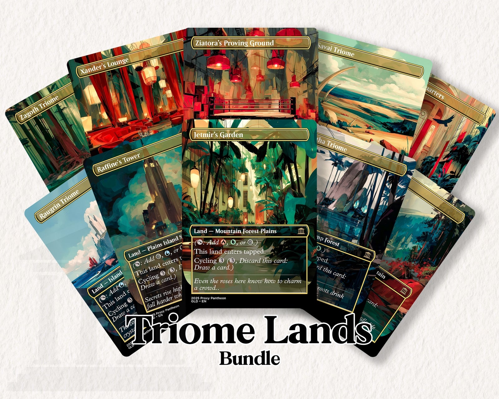 Triome Land (Bundle Set) | Proxy Cards