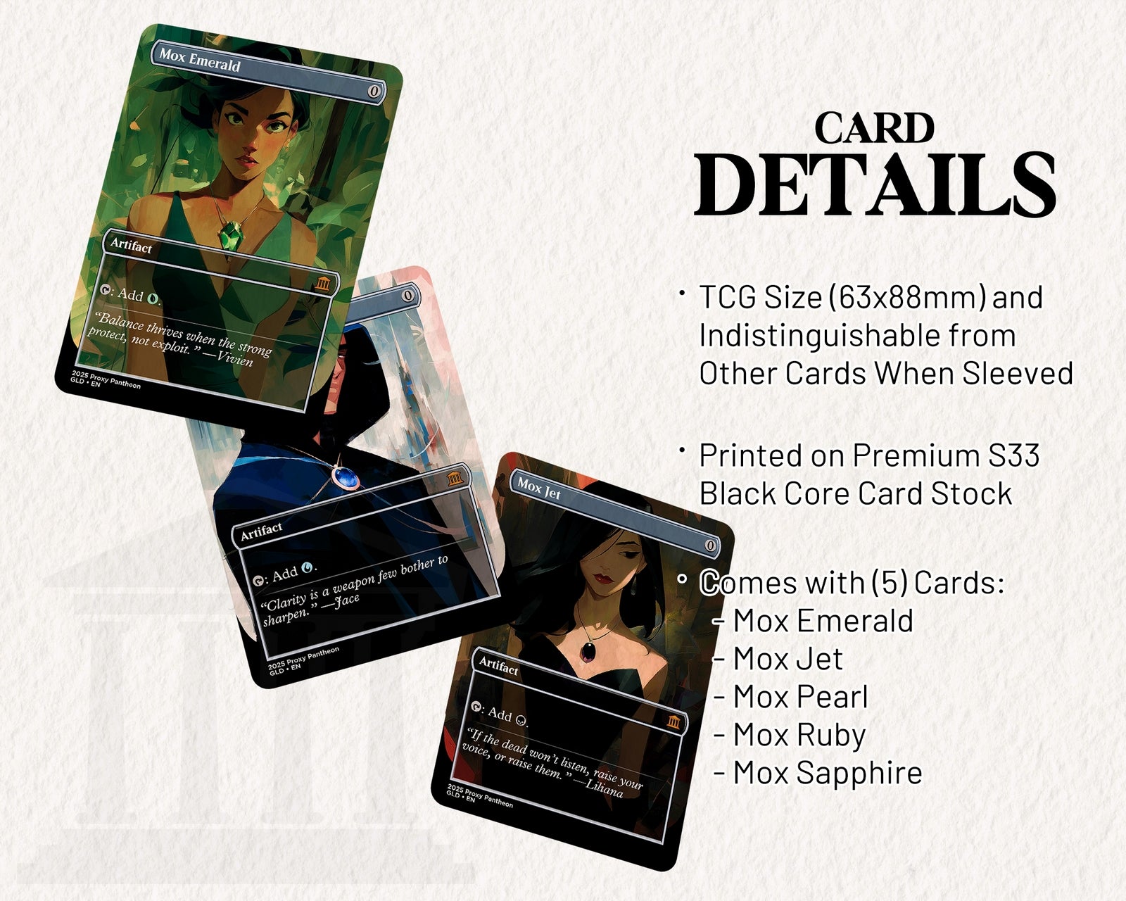 OG Moxes (Bundle Set) | Proxy Cards