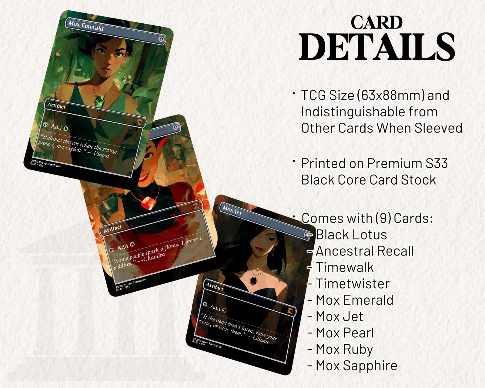 Power 9 (Bundle Set) | Proxy Cards