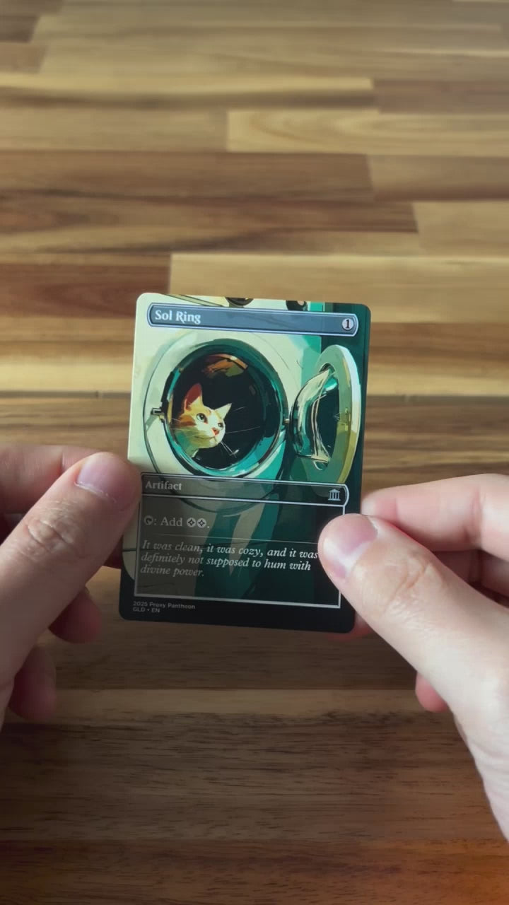 Sol Ring (Cat Laundry) | Proxy Card