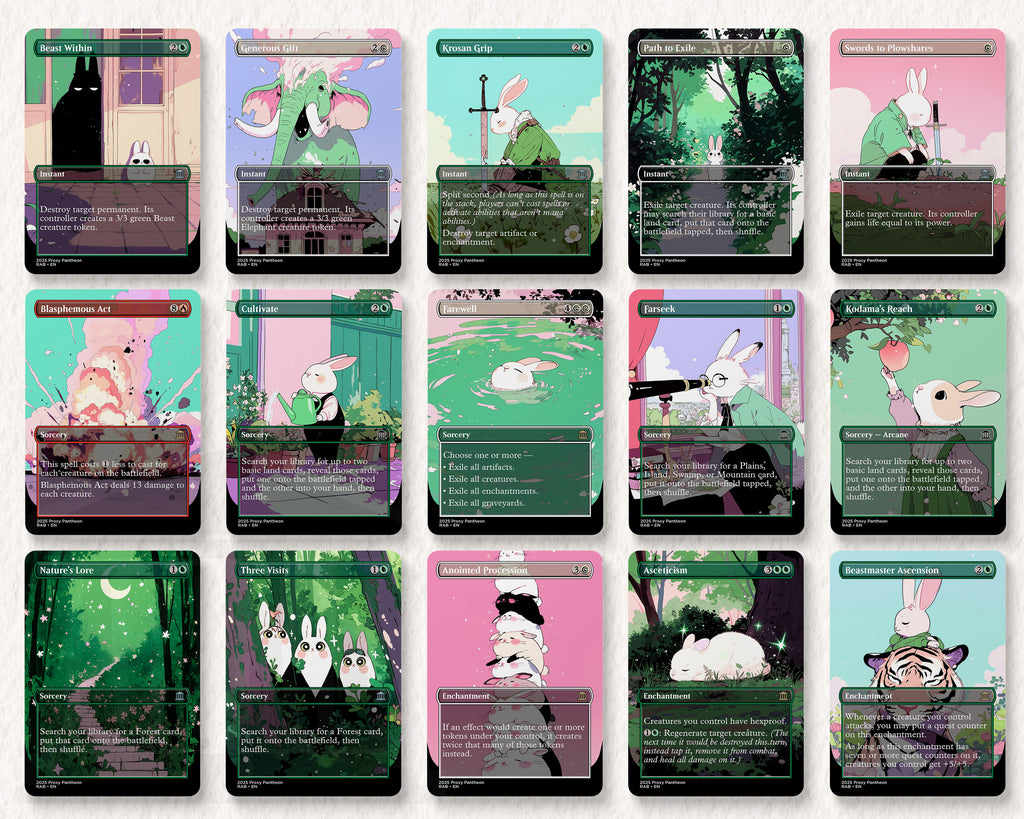Rabbit Typal Commander Proxy Deck