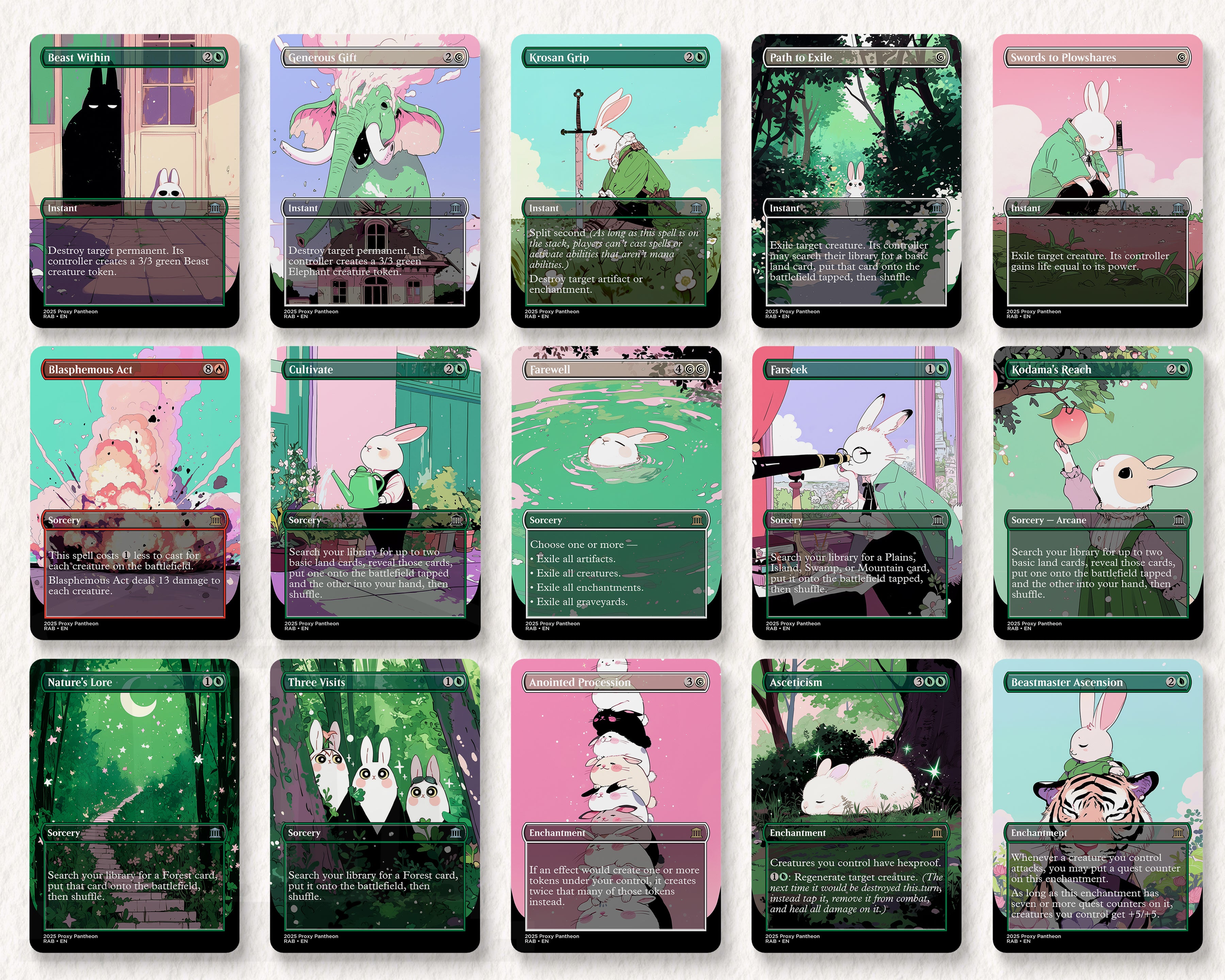 Rabbit Typal Commander Proxy Deck