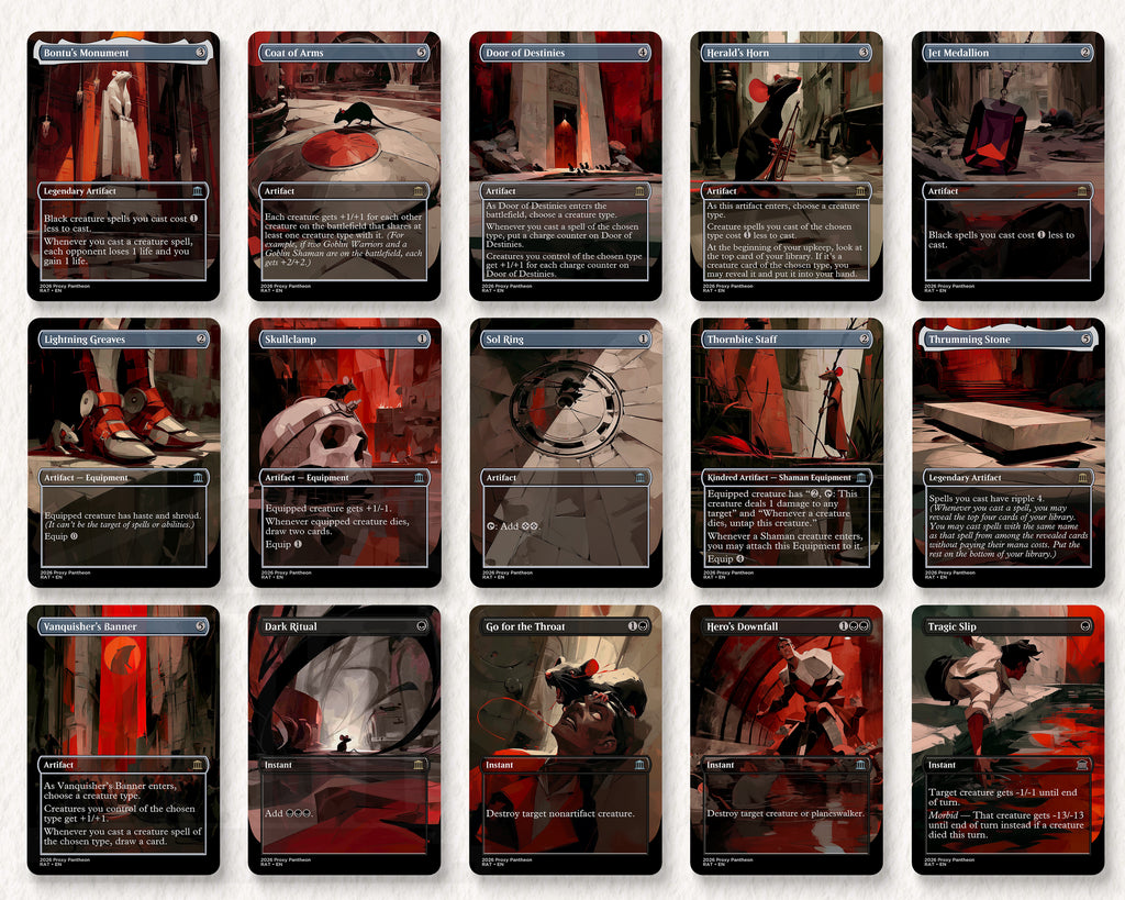 Rat Typal Commander Proxy Deck