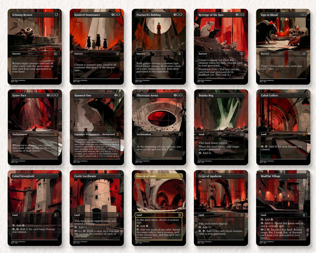 Rat Typal Commander Proxy Deck