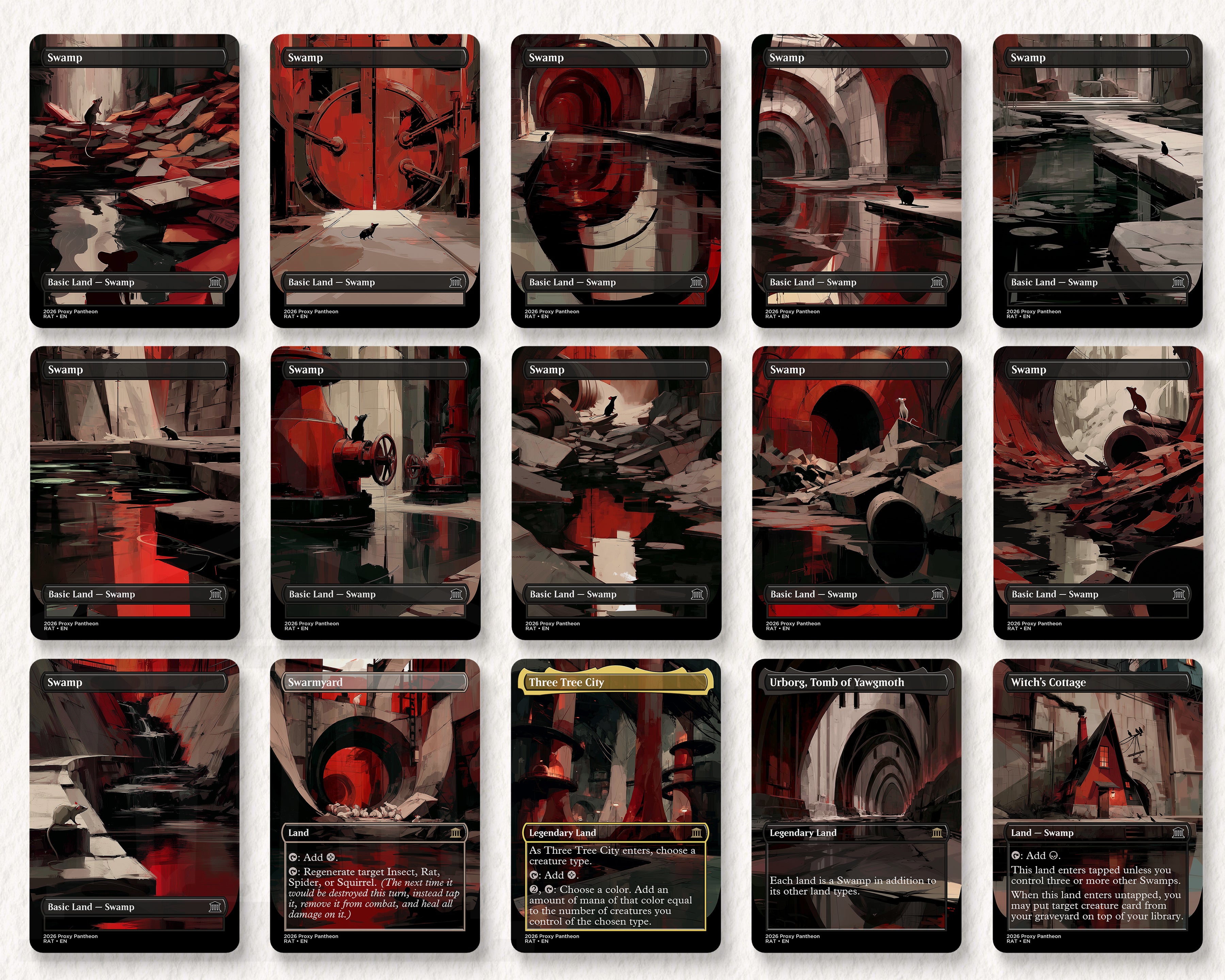 Rat Typal Commander Proxy Deck