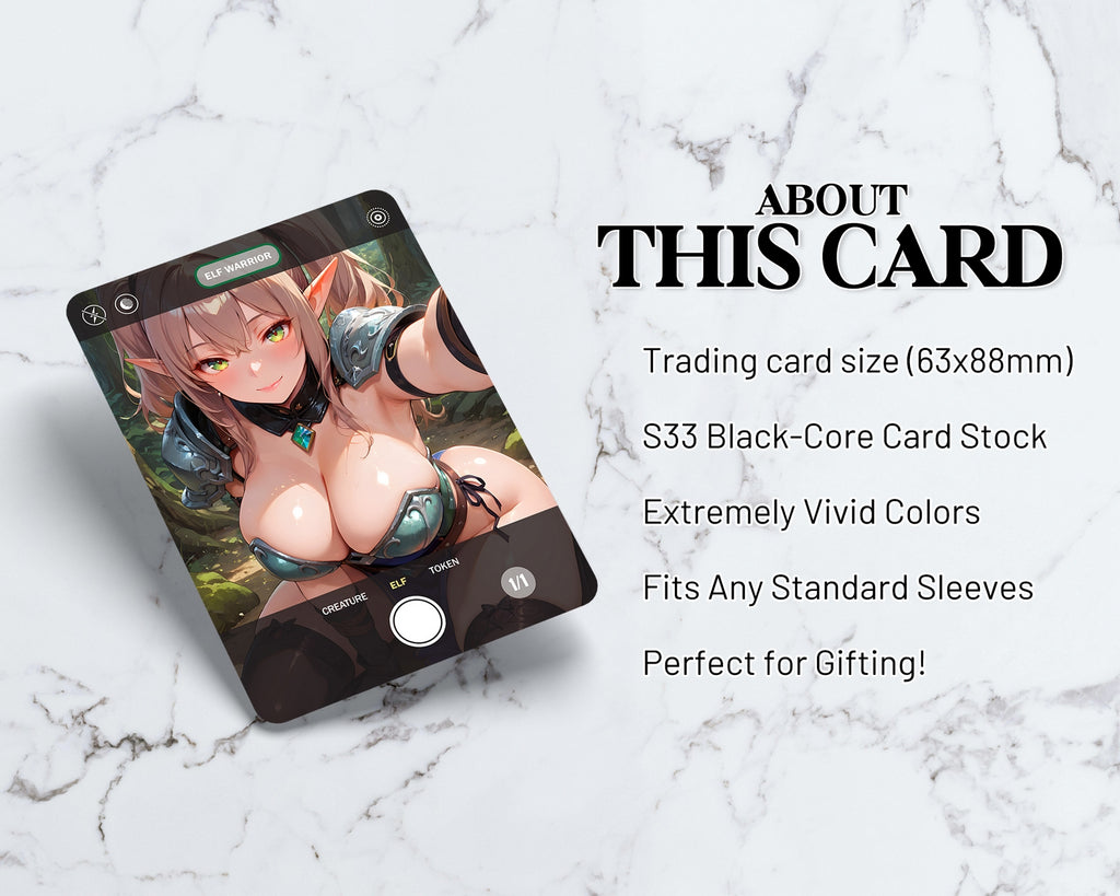 Elf Warrior Selfie Token (POV) | Proxy Card
