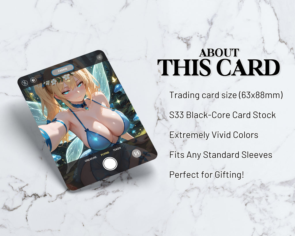 Faerie (1/1, Blue) Selfie Token (POV) | Proxy Card