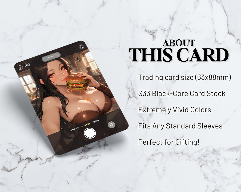 Food (Hamburger) Selfie Token (POV) | Proxy Card