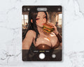 Food (Hamburger) Selfie Token (POV) | Proxy Card