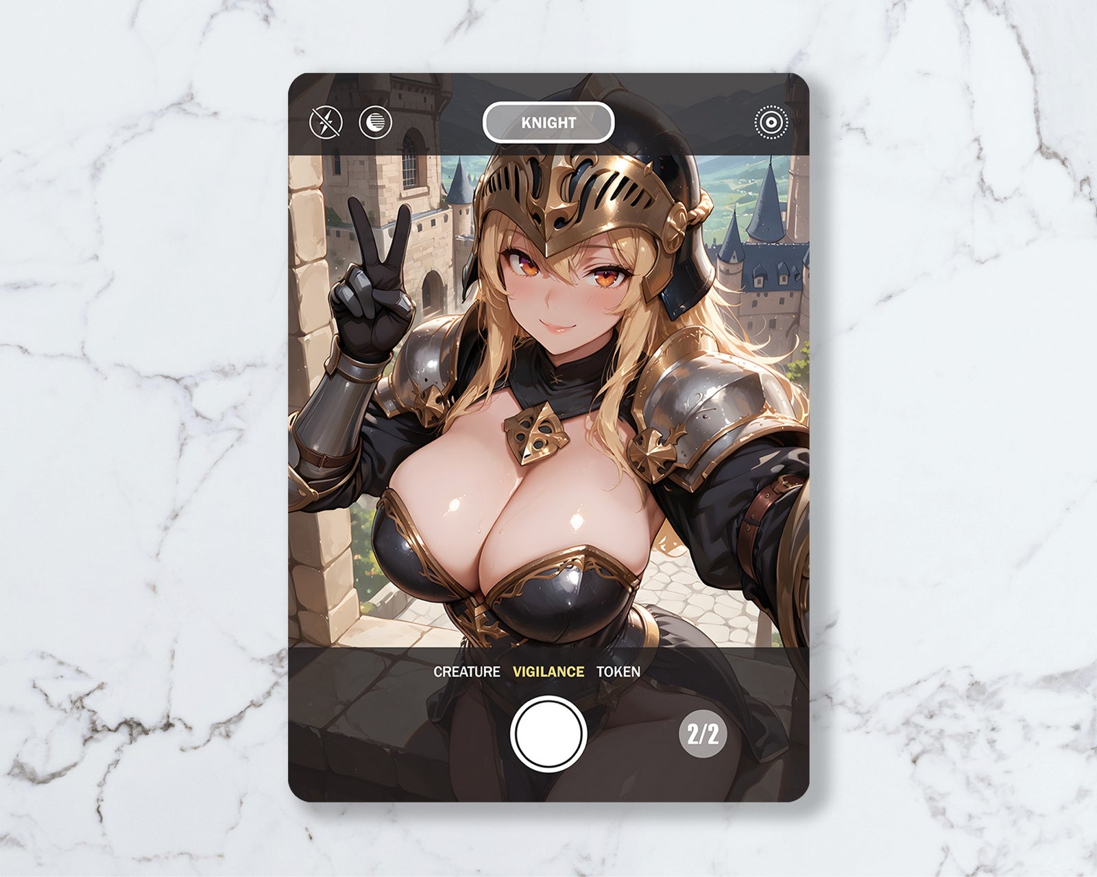 Knight Selfie Token (POV) | Proxy Card