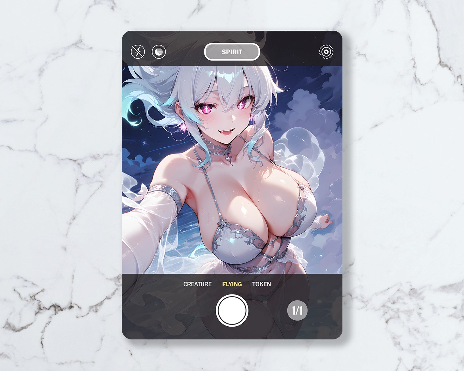 Spirit (1/1, White) Selfie Token (POV) | Proxy Card