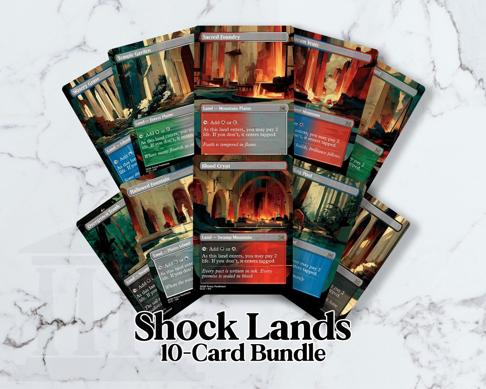 Shock Land (Bundle Set) | Proxy Cards