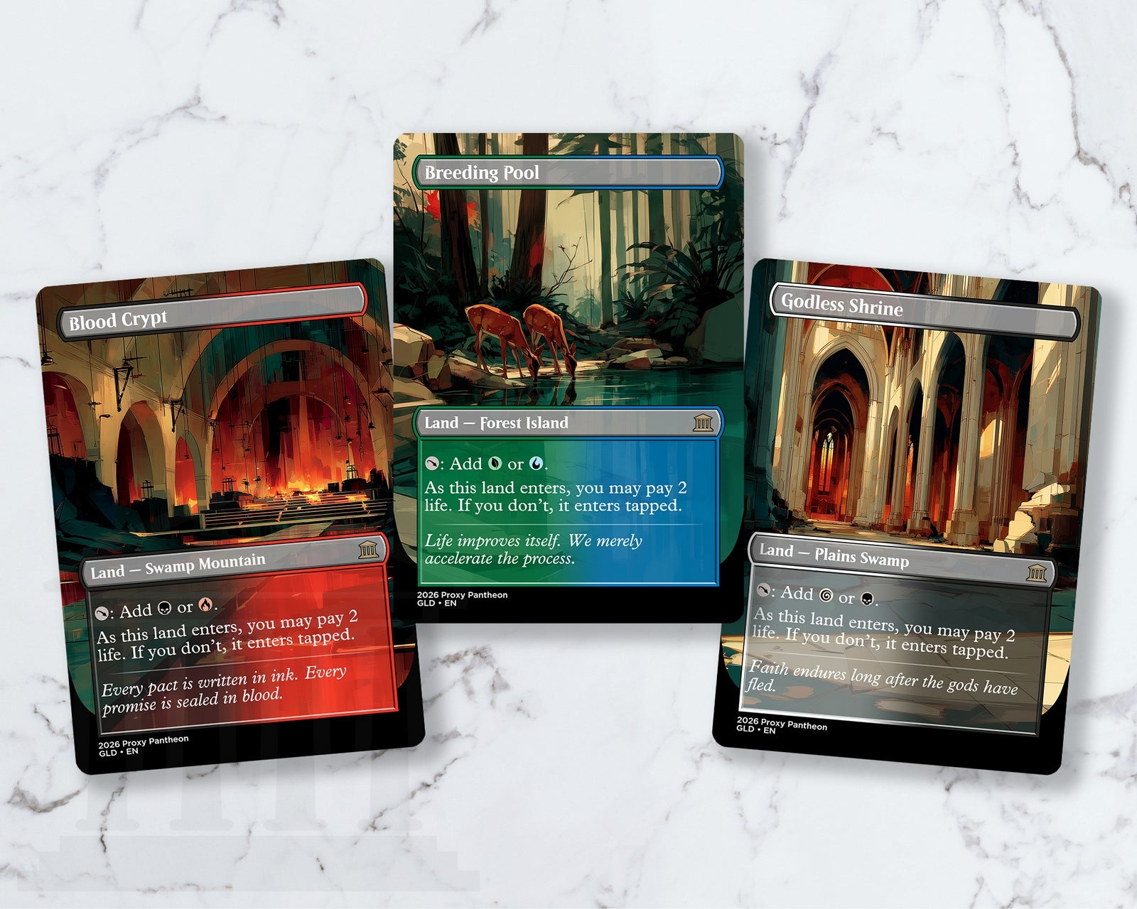 Shock Land (Bundle Set) | Proxy Cards