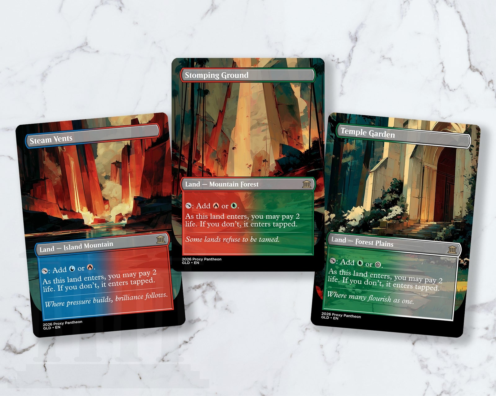 Shock Land (Bundle Set) | Proxy Cards