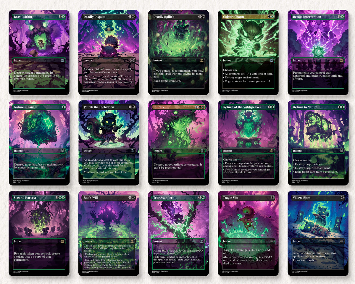 Squirrel Typal Commander Proxy Deck