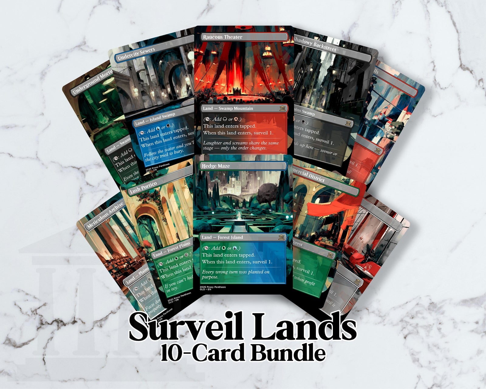 Surveil Land (Bundle Set) | Proxy Cards