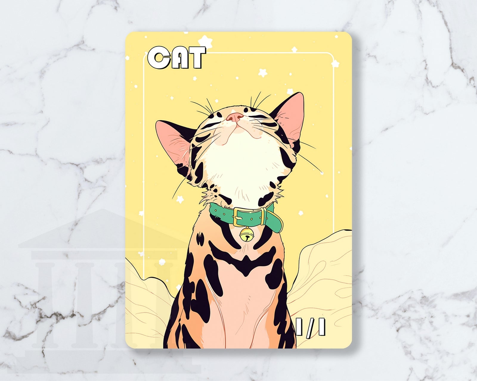 Cat (White) Token Set | Proxy Card