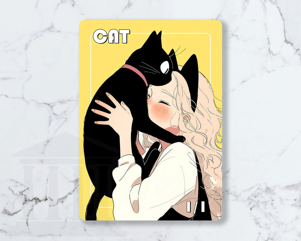 Cat (White) Token | Proxy Card (Black)
