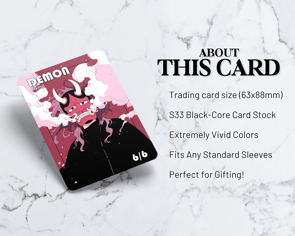 Demon (6/6, Flying) Token | Proxy Card