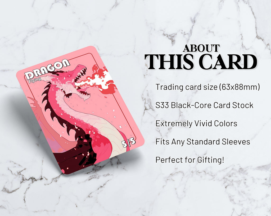 Dragon (5/5, Flying) Token | Proxy Card