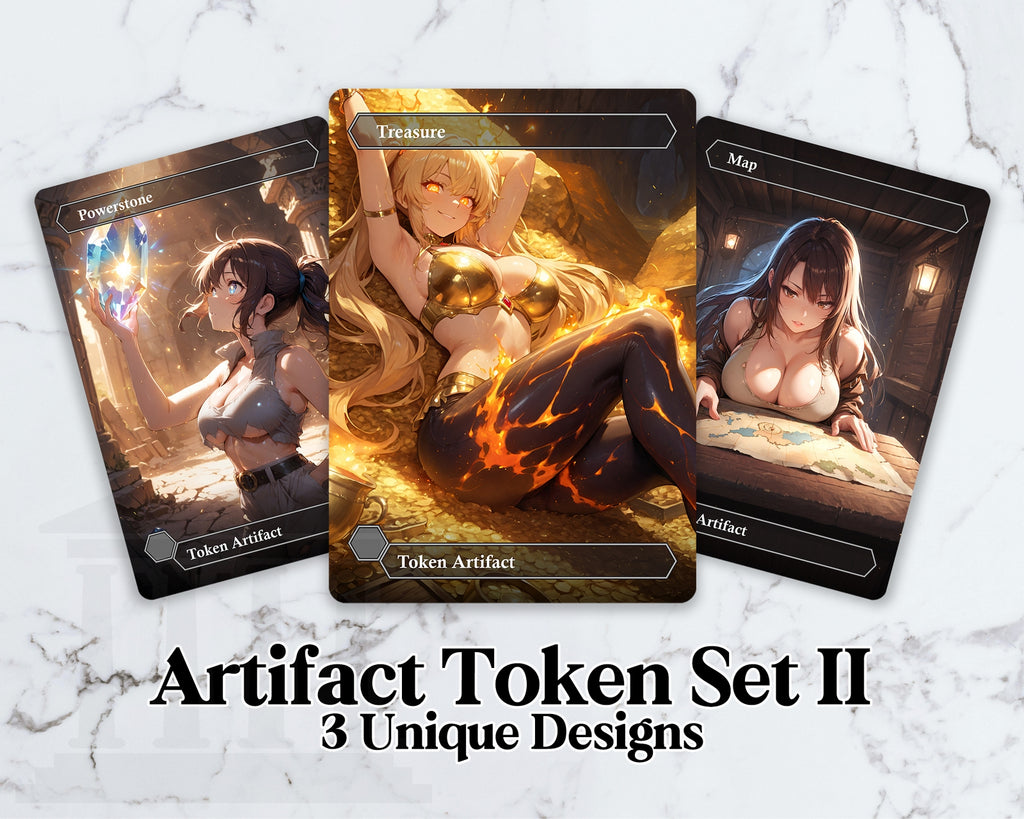 Artifact (Treasure, Powerstone, Map) Token Set | Proxy Card (LUX)